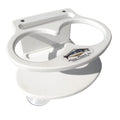 Deep Blue Marine Double Slim Can Drink Holder & Cell Phone - White