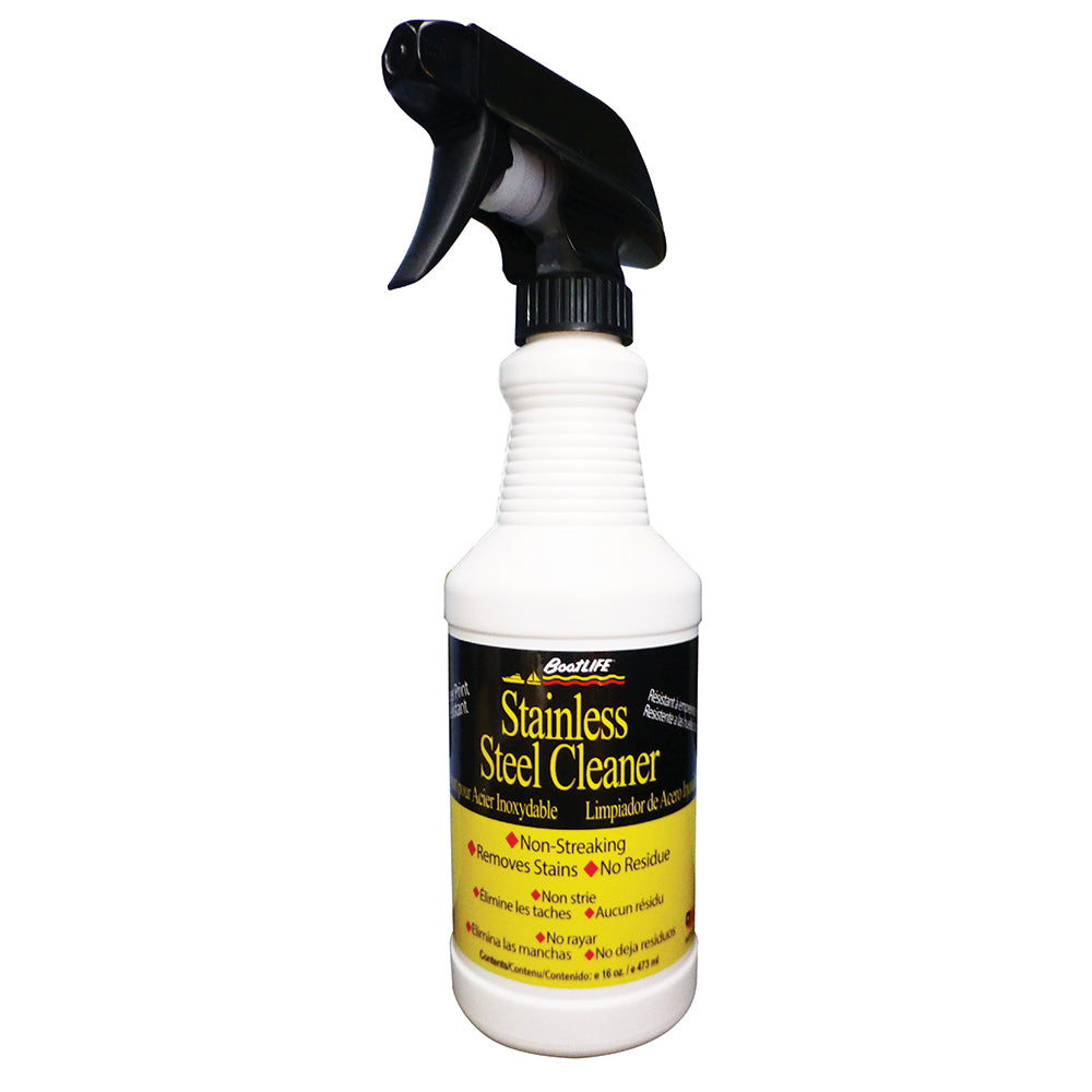 BoatLIFE 16oz Stainless Steel Cleaner spray bottle for marine stainless surfaces