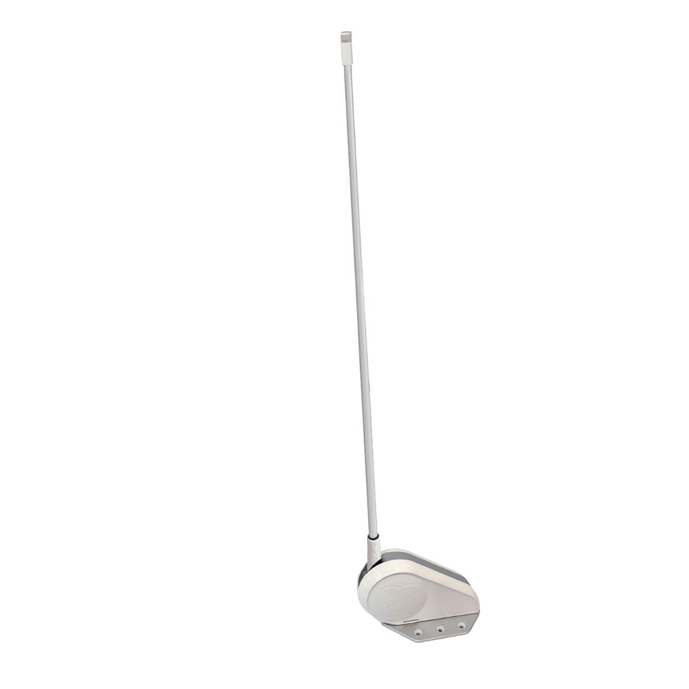 Lumitec Contour LED anchor light with 39-inch shaft and motorized white retractable base