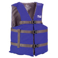 Stearns Adult USCG Approved Type III PFD Life Vest in Blue – Oversized Fit for 52 to 62 Inch Chest