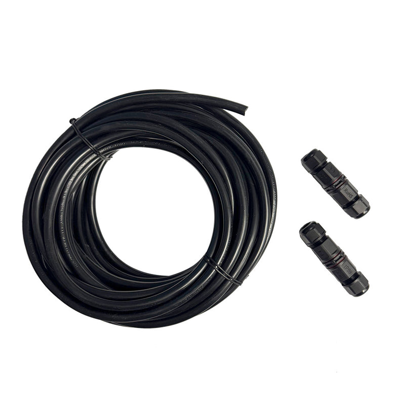 Lumitec 50-foot extension cable with waterproof splice connectors for Mantis Dock Light
