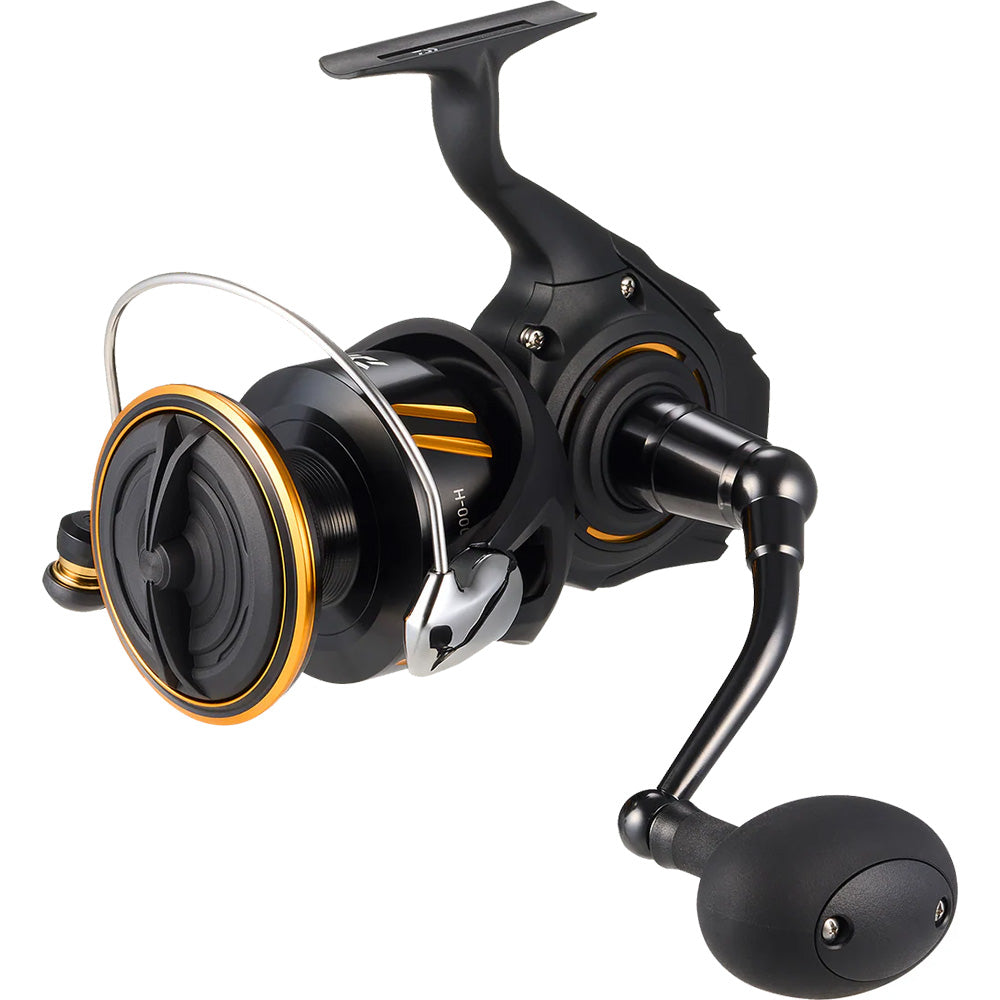 Daiwa 2026 BG SW 8000 saltwater spinning reel with aluminum body and ATD drag system