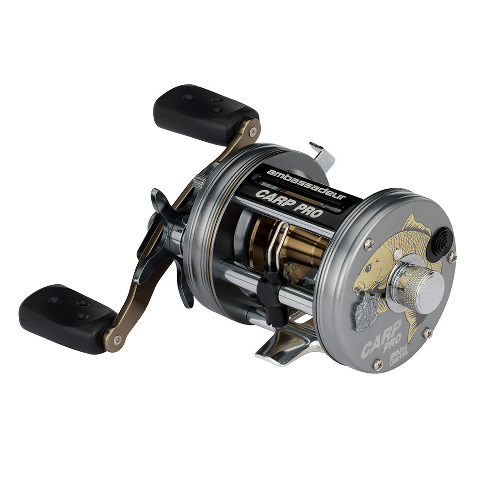 Abu Garcia Ambassadeur 6500 Carp Pro round baitcast reel, right-hand retrieve, 6.3:1 gear ratio