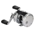 Abu Garcia Ambassadeur 5500LC round baitcasting reel with lighted digital line counter, right-hand retrieve