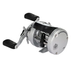Abu Garcia Ambassadeur C1 6500 round baitcasting reel with lighted digital line counter, right-hand retrieve