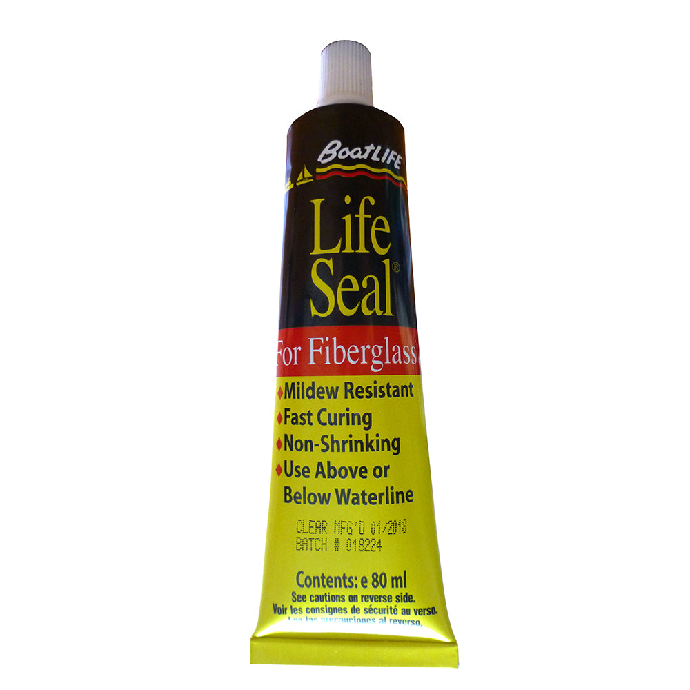 BoatLIFE LifeSeal marine sealant tube 2.8 fl oz clear silicone polyurethane blend for fiberglass