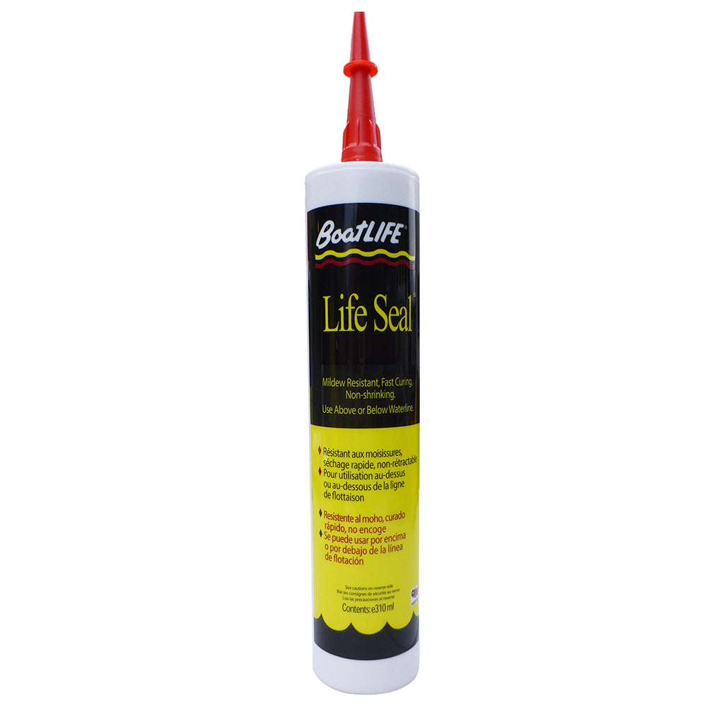 BoatLIFE LifeSeal sealant cartridge in clear for fiberglass marine sealing applications