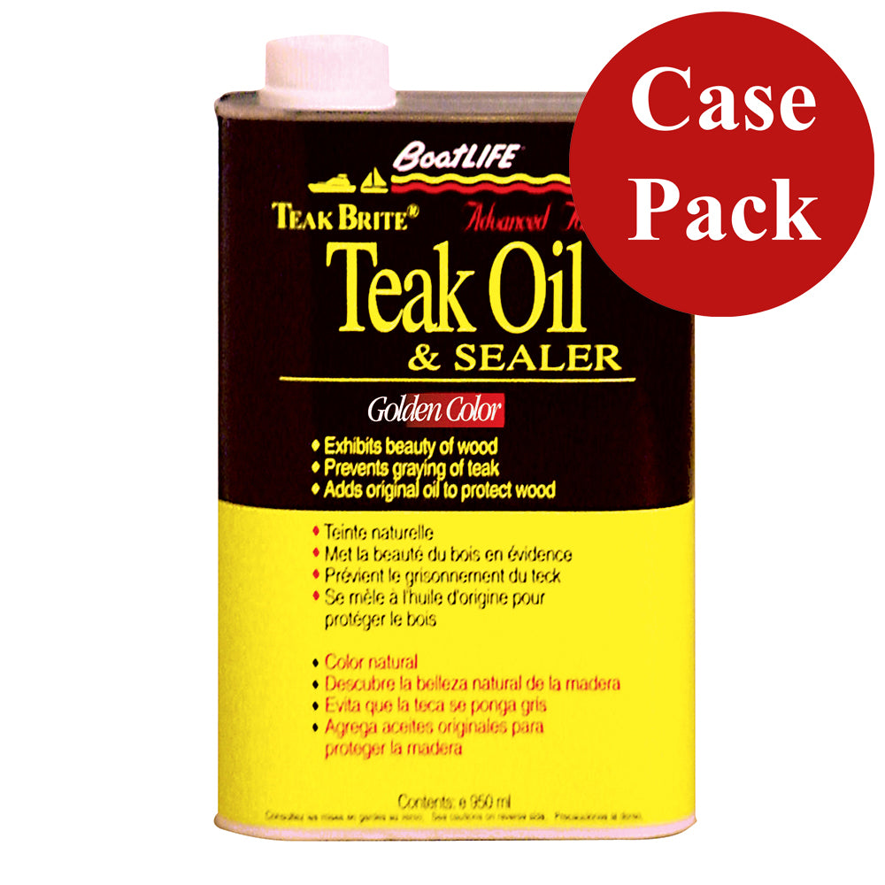 BoatLIFE Teak Brite Advanced Formula Teak Oil 32oz case of 12 bottles