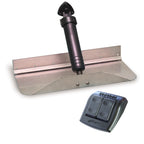 Bennett Marine 24x12 inch trim tab kit with Euro Rocker Switch and through-hull hydraulic actuators