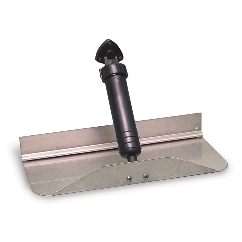 Bennett Marine 24x9 inch standard trim tab kit without control, stainless steel, through-hull hydraulics