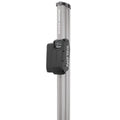 Minn Kota Talon BT 15-foot shallow water anchor in silver and black mounted on boat transom