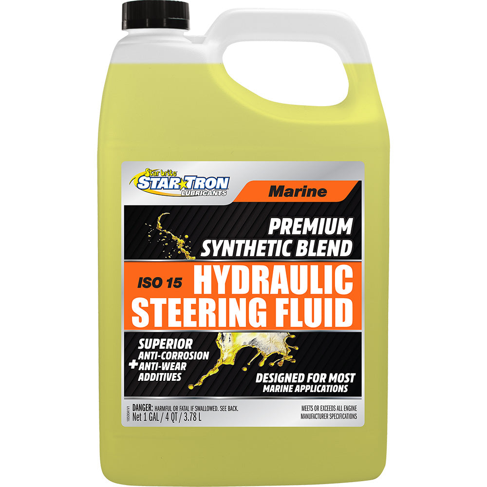 Star brite ISO 15 Marine Synthetic Blend Hydraulic Steering Fluid 1 gallon container