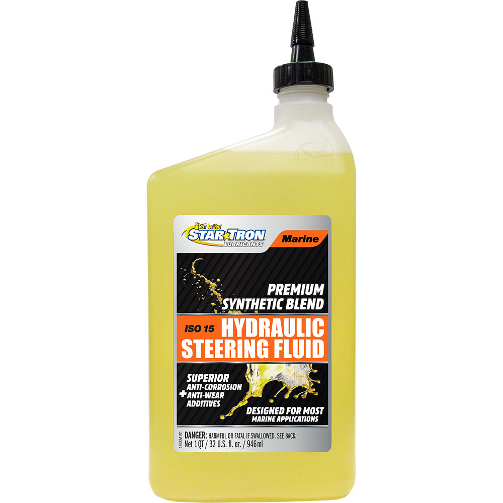 Star brite ISO 15 Marine Synthetic Blend Hydraulic Steering Fluid 32 oz bottle