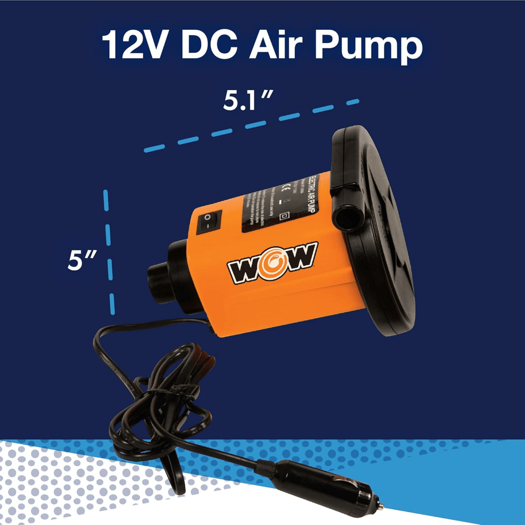 WOW Watersports 12V DC Inflator Pump for Inflatables and Towables