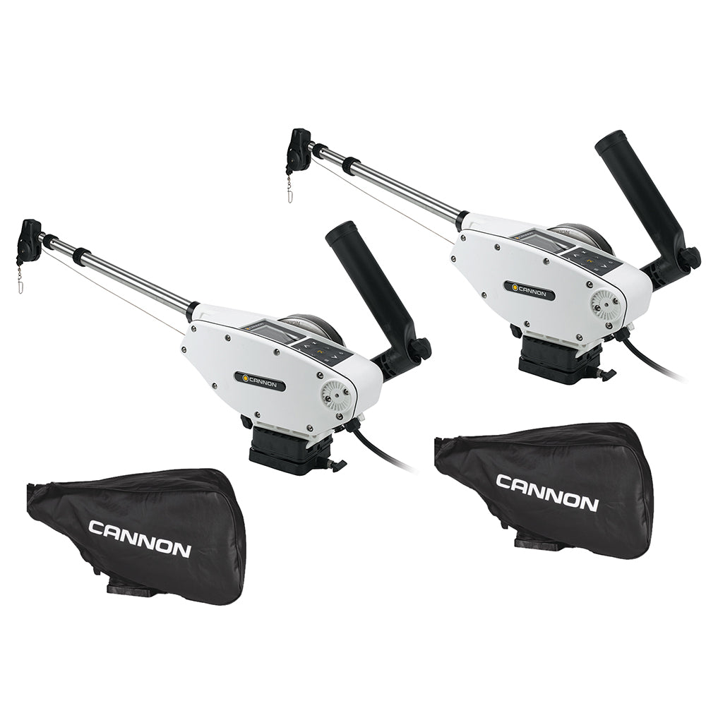Cannon Optimum 10 Tournament Series BT Electric Downrigger 2-Pack with Black Covers