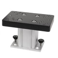Cannon 4-inch aluminum fixed base downrigger pedestal for surface or track mounting