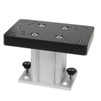 Cannon Aluminum Fixed Base Downrigger Pedestal for surface and track mounting