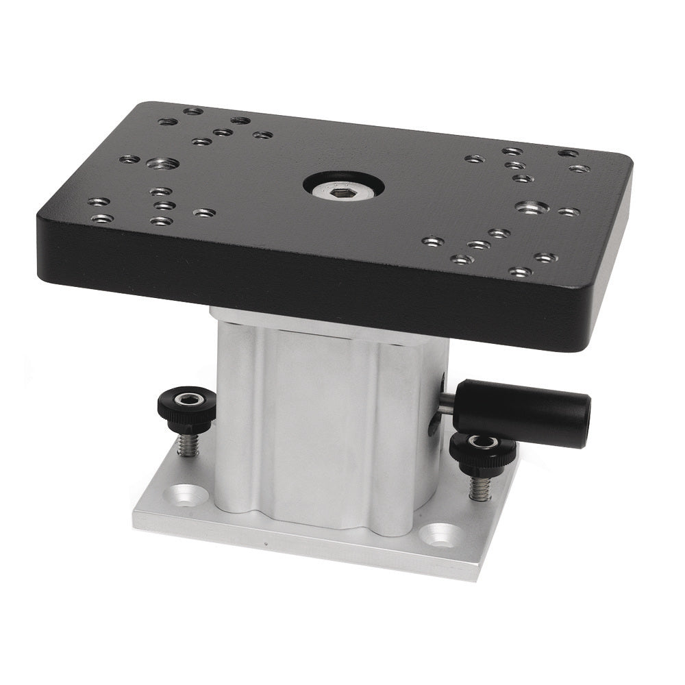 Cannon 4-inch aluminum swivel base downrigger pedestal with 360-degree rotation and 16 locking points