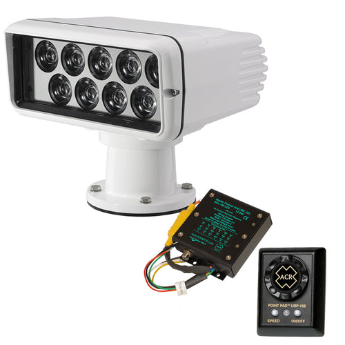 ACR RCL-100 LED Searchlight Kit 12/24V white die-cast aluminum marine searchlight with Point Pad controller