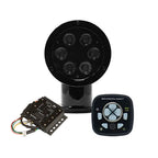 ACR RCL-50 LED Black Searchlight with URP-103 Wired Point Pad and URC-104 Master Controller