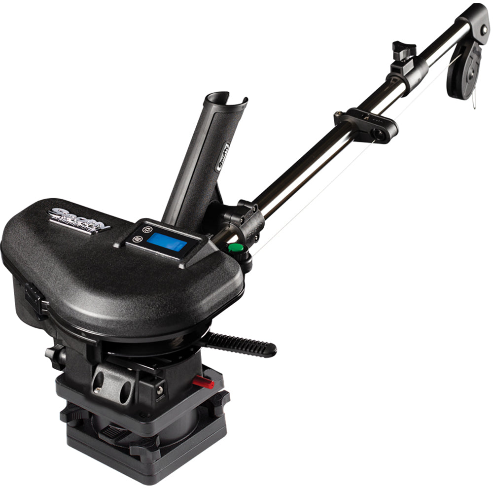 Scotty 2106B Depthpower HP electric downrigger with telescoping stainless steel boom and digital line counter