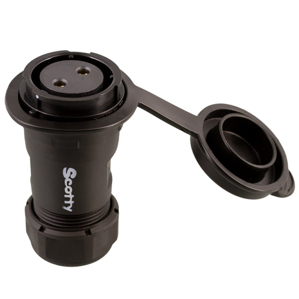 Scotty 2122 Marine Grade 12V 30A IP67 Electric Socket with Watertight Cap for Downriggers