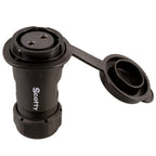 Scotty 2122 Marine Grade 12V 30A IP67 Electric Socket with Watertight Cap for Downriggers