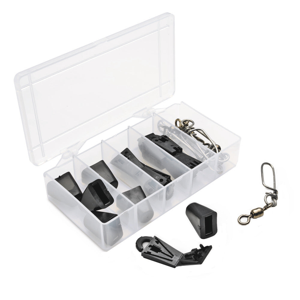 Cannon Terminator Kit with Cushion Cartridges, Terminators, and Snap Swivels for downrigger rigging