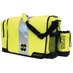 ACR RapidDitch Bag in high-visibility yellow with shoulder strap and external EPIRB pocket