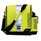 ACR RapidDitch Express Bag in high visibility yellow with shoulder strap tethering system