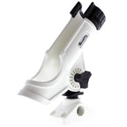 Scotty Powerlock No. 230 white rod holder with No. 241 combination deck and side mount