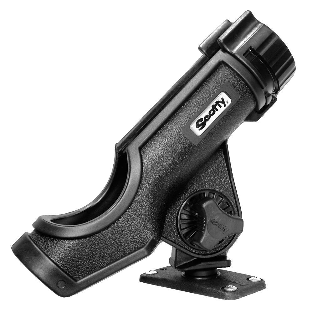 Scotty No. 231 Powerlock Black Rod Holder with No. 244 Flush Deck Mount
