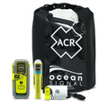 ACR ResQLink 400 Survival Kit with PLB, C-Strobe H2O rescue light, signal mirror, whistle, and RapidDitch dry bag
