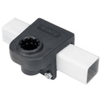 Scotty Model 243 1 1/4 inch square rail mount with stainless steel fasteners for Scotty post mount rod holders