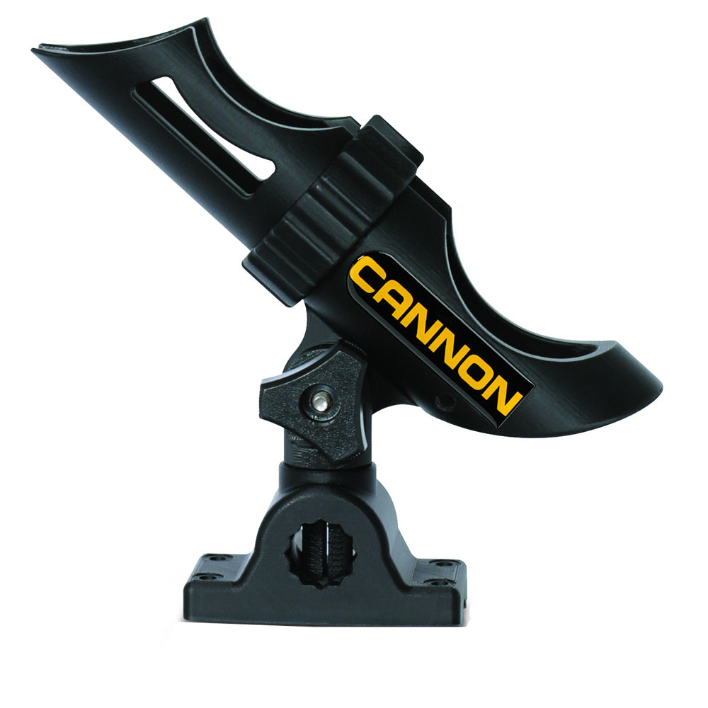 Cannon Rod Holder with three-position baitcast and spinning rod configuration