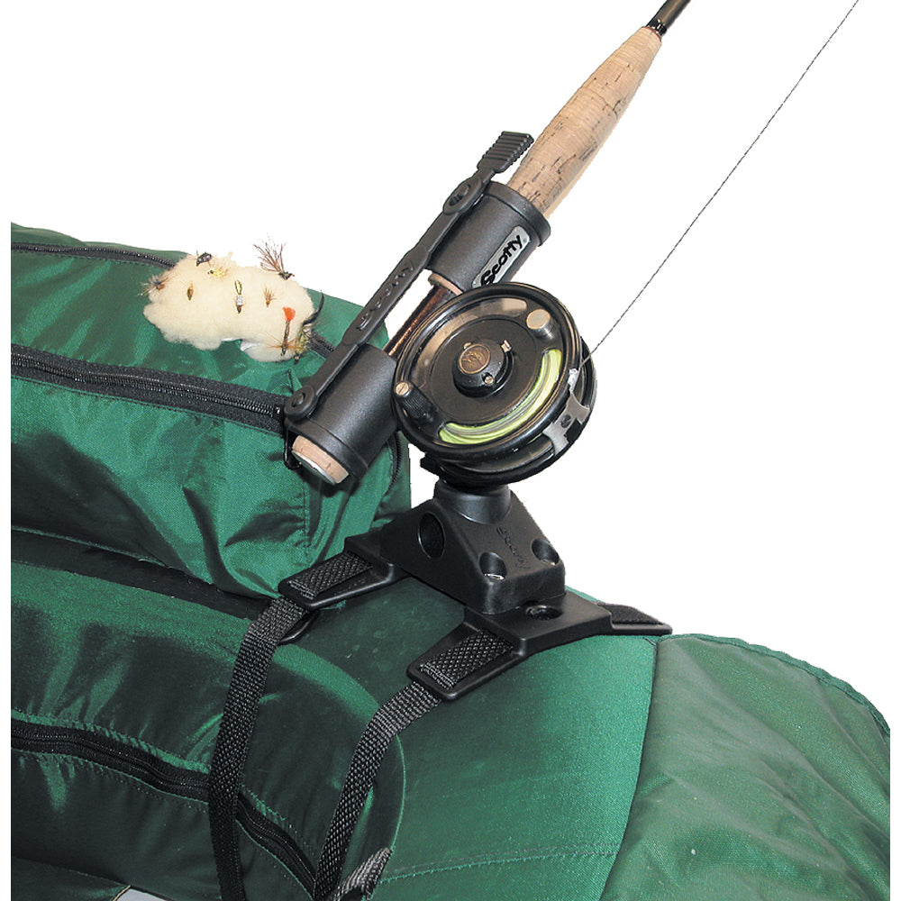 Scotty 267 Fly Rod Holder with 266 Float Tube Mount for float tubes and pontoon boats