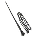 Boss Audio MRANT12 12-inch black rubber AM/FM antenna with bulkhead mount and 56-inch cable