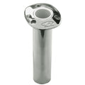 C.E. Smith 70 Series Flush Mount Rod Holder - Stainless Steel - White Liner