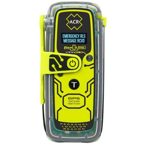 ACR ResQLink 435 View RLS personal locator beacon with digital display and multifunction clip system