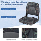 2-Pack Boat Seats with Thick Sponge Padding