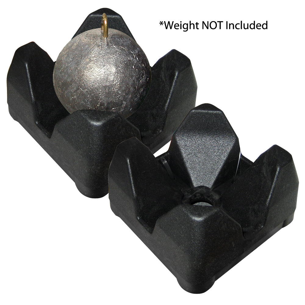 Scotty 3022-BK Weight Mate black downrigger weight holders 2 pack