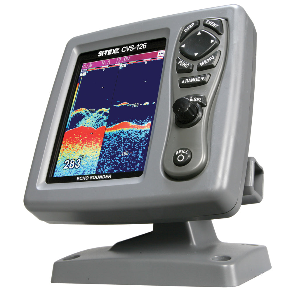 SI-TEX CVS-126 dual-frequency 50/200 kHz color LCD echo sounder fishfinder
