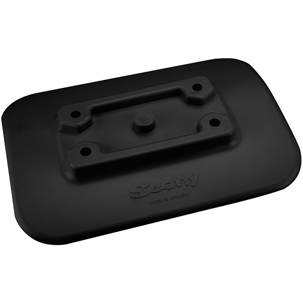 Scotty 341-BK Black Glue-On Mount Pad for PVC and Hypalon Inflatable Boats