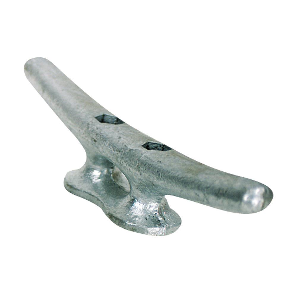 Whitecap 10-inch galvanized dock cleat for pier and bulkhead line securing