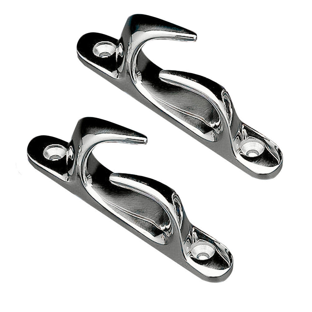 Whitecap 316 stainless steel Skene bow chock pair 4-1/2 inch length 1/2 inch line size