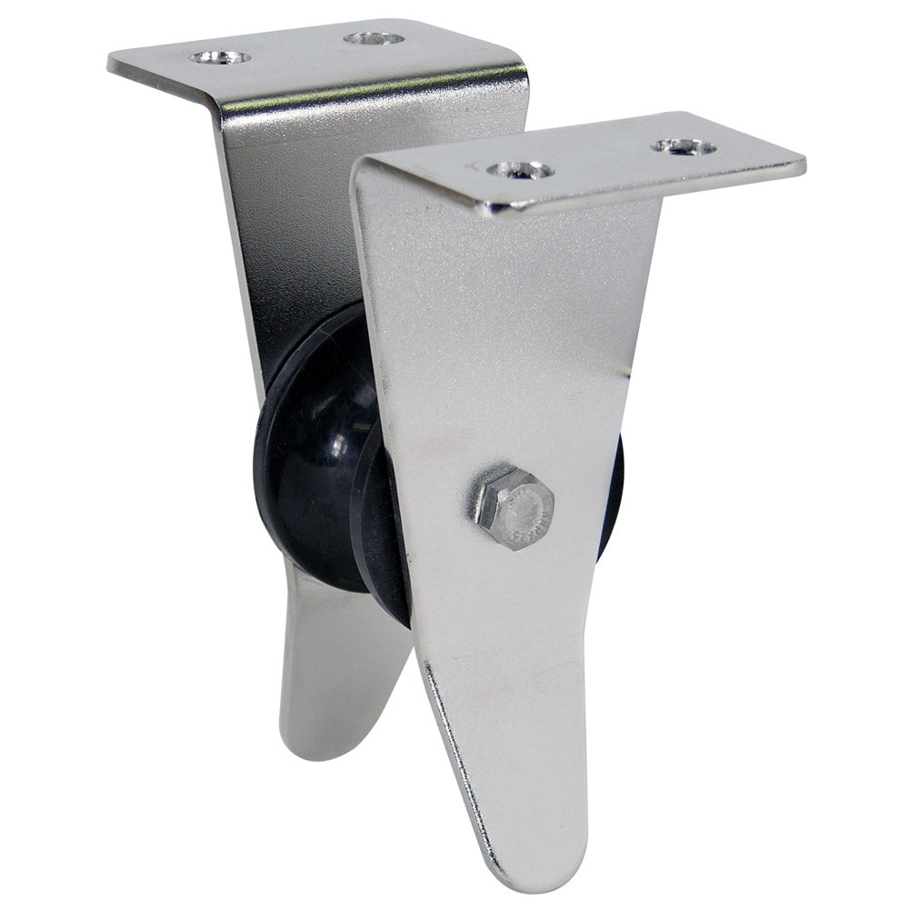 Whitecap 304 stainless steel platform anchor roller 3 inch long 1-1/2 inch line for 28 to 48 foot boats