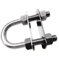 Whitecap 1/2" x 4-3/4" bow eye with 1-1/2" ring and 3/4" x 3" plate