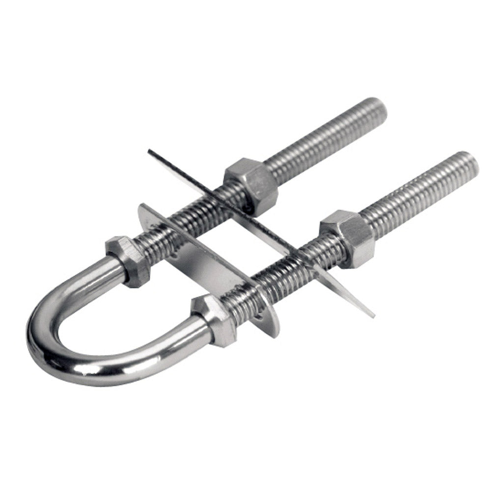 Whitecap Stern Eye 3/8" x 3-7/16" 304 stainless steel with 1-inch eye ring and 3-7/16-inch thread