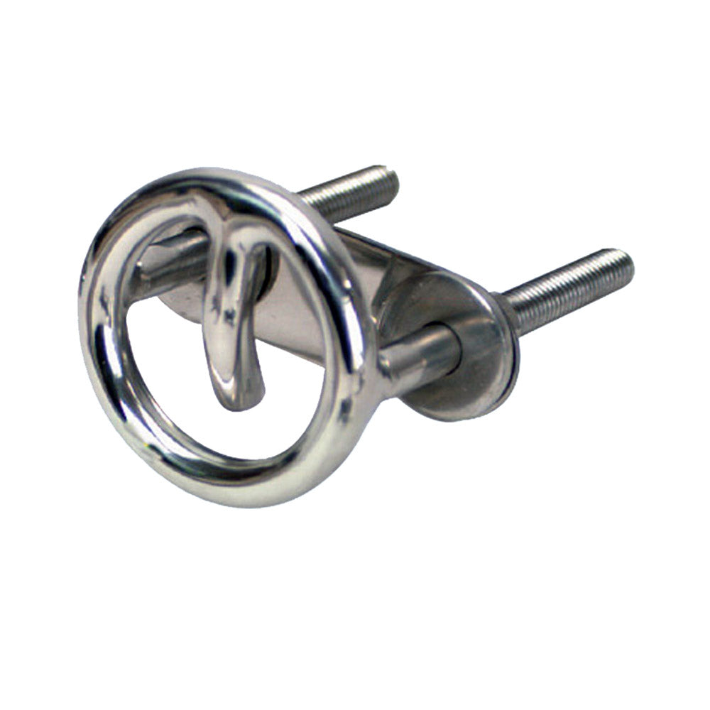 Whitecap 3-inch 316 stainless steel ski tow with nuts and washers