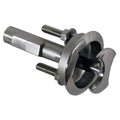 Whitecap 316 stainless steel horizontal push-up ski tow pylon with 360-degree rotating head